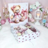 Cumpara ieftin Trusou Botez cu 8 Piese, Ursulet Plus, Culoare Roz Pudra - TB190