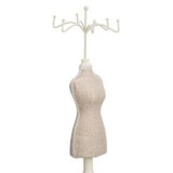 Suport Organizator Bijuterii Manechin, 6 Carlige, Ecru, &Oslash;12x40cm, CMCLASS