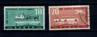 Zona Franceza 1949 - Transport postal, serie stampilata foto