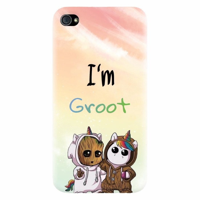 Husa silicon pentru Apple Iphone 4 / 4S, Im Groot