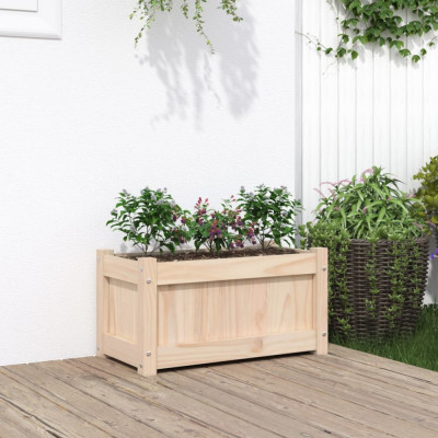 Jardiniera de gradina, 60x31x31 cm, lemn masiv de pin GartenMobel Dekor foto