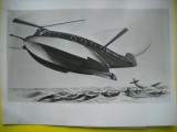 HOPCT 537 L -FOTOGRAFIE VECHE D=23 / 18 CM-AVION/AVIATIE-HIDRO HELICOPTER SUA -FOTO AGENTIA ACME NEWSPICTURES PHOTOS 1947