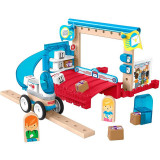 Set constuctie Fisher-Price Wonder Makers Special Delivery Depot 35 piese, Fisher Price