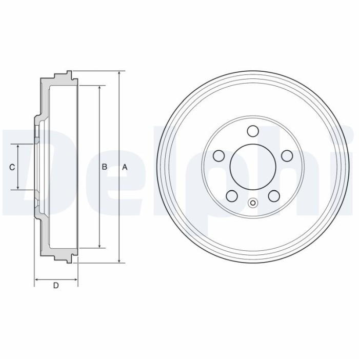 DELPHI BF575 Tambur frana