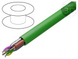 Cablu hibrid verde pentru transmitere date -25&divide;80&deg;C