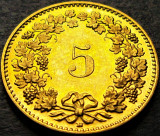 Cumpara ieftin Moneda 5 RAPPEN - ELVETIA, anul 2010 * cod 1198 = UNC, Europa