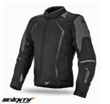 Geaca (jacheta) barbati pentru scuter - motocicleta Racing Seventy vara/iarna model SD-JR47 culoare: negru/gri Negru/gri M