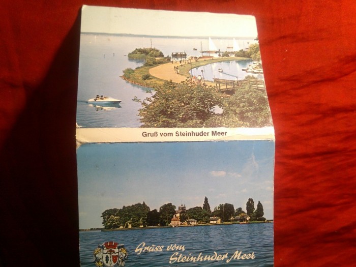 Pliant cu 12 miniilustrate Steinhuder Meer Germania 1977