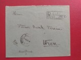 1934 - PLIC RECOMANDAT CIRCULAT IN AUSTRIA
