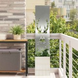vidaXL Ecran de intimitate pentru grădină Argintiu 32 x 140 cm