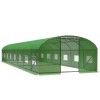 Sera de gradina tip tunel 40 mp, cadru metalic galvanizat, verde