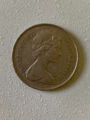 Moneda 10 PENCE - 1977 - Marea Britanie - Regina Elisabeta II - KM 912 (46)
