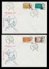 1999 Romania - 2 FDC Milenium - Secolul XX (II), LP 1491, Romania de la 1950, Istorie