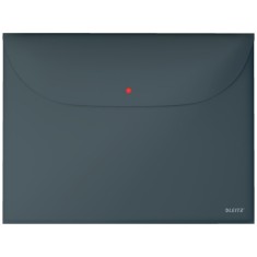 Mapa De Protectie Leitz Cosy, Pp, A4, Cu Capsa Si Buzunar Exterior, 50 Coli, 3 Buc/set, Gri Antraci foto
