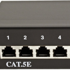 Patch Panel Value STP Cat.5e 24 porturi, ecranat, negru 26.99.0328