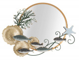 Cumpara ieftin Oglinda decorativa Fish, Mauro Ferretti, 88.9 x 65.4 cm, fier/MDF, multicolor