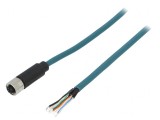 Mufă M12 8-Pin Mamă IP67 2m 48V 500mA