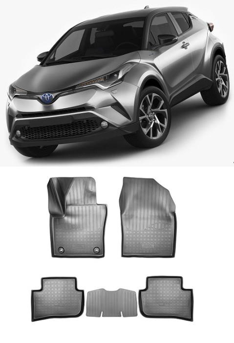 Set covorase auto din cauciuc tip tavita TOYOTA C-HR 3D (2016-2019)