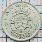 Angola 10 Eescudos 1952 argint - km 73 - A033