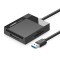 Ugreen USB 3.0 SD / micro SD / CF / MS cititor de carduri de memorie negru (30231)