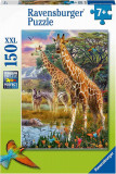 Cumpara ieftin Puzzle Girafe In Africa, 150 Piese, Ravensburger