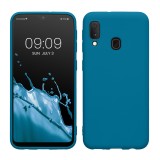 Husa Kwmobile pentru Samsung Galaxy A20e, Albastru, Silicon, KWM0000102J028C, Carcasa