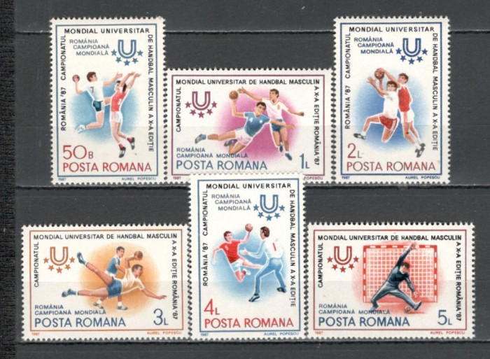 Romania.1987 C.M. universitar de handbal YR.850