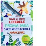 Invat sa scriu literele. Prima mea carte reutilizabila cu adancituri