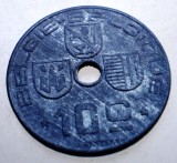 2.165 BELGIA WWII 10 CENTIMES 1944, Europa, Zinc