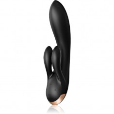 Satisfyer Double Flex vibrator cu stimularea clitorisului Black 20 cm