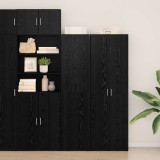 vidaXL Bufet din stejar negru 45x42.5x185 cm Lemn prelucrat