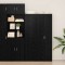Bufet Stejar negru 45 x 42.5 x 185 cm Lemn compozit