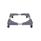 Suport Aragaz Universal Zilan ZLN-1642, 65cm, 300kg, Reglabil, Roti Blocabile, Negru