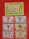 LIBERIA, SPORT MUNICH - COLIȚĂ + SERIE COMPLETĂ MNH