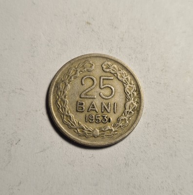 25 bani 1953 Rara foto