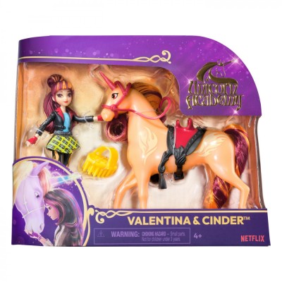 UNICORN ACADEMY SET UNICORN CINDER SI PAPUSA VALENTINA SuperHeroes ToysZone foto