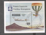Nicaragua 1983 Expofilnic perf. sheet Mi.B151 used TA.076, Stampilat