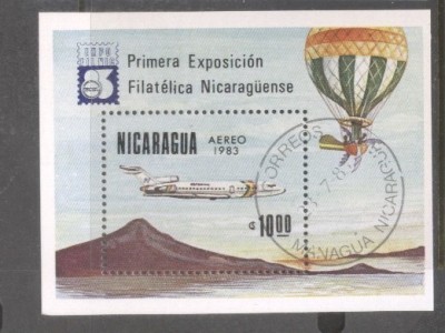 Nicaragua 1983 Expofilnic perf. sheet Mi.B151 used TA.076 foto