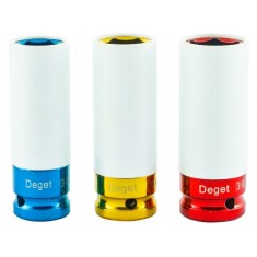 Set de chei tubulare IMPACT 1/2" 3 piese varianta lunga din teflon V86100 Verke