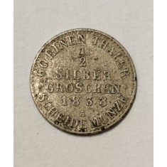 1/2 Groș Argint 'Silbergroschen' 1838 A
