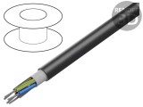 Cablu electric flexibil 5x1mm&sup2; negru HELUTHERM&reg; 145 MULTI