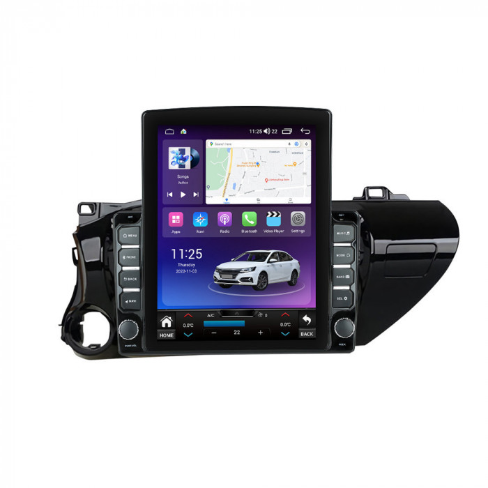 Navigatie dedicata cu Android Toyota Hilux VIII dupa 2015, 8GB RAM, Radio GPS