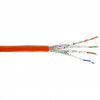Rola 50m cablu de retea RJ45 Cat.7A S/FTP PiMF LSOH Orange, InLine IL70050I