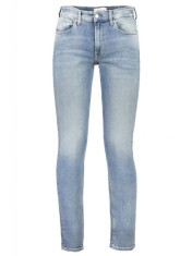 Blugi barbati cu talie medie, croiala Slim fit, albastru deschis, W28 L32