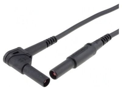Cablu de măsurare 32A 1kV 1m negru PVC foto