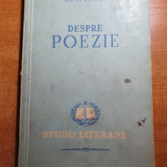 studii literare despre poezie - mihai beniuc 1953