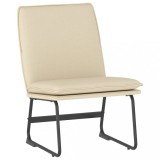 Scaun de relaxare, crem, 52x75x76 cm, material textil