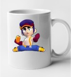 Cana alba personalizata Brawl Star - Fang, INOVATIX&reg;. 330 ml