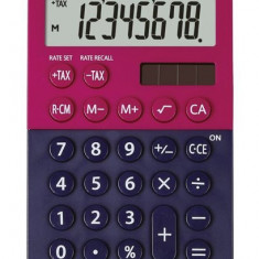 Calculator De Birou, 8 Digits, 120 X 76 X 23 Mm, Dual Power, Sharp El-760rbrb - Rosu/bleumarin