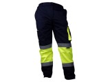 Pantaloni de lucru galben-bleumarin mărimea L